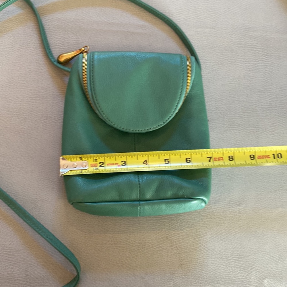 HOBO Fern Garden Green Leather Crossbody Bag - Picture 2 of 6